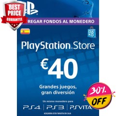 PLAYSTATION NETWORK (PSN) CARD - 40 EUR (SPAIN)